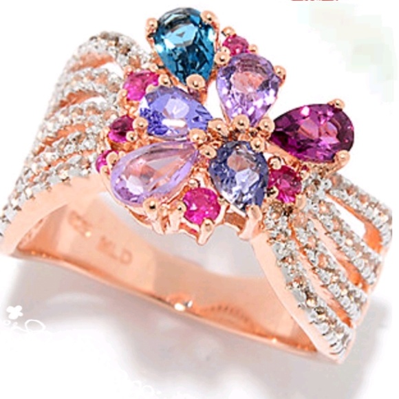 Victoria Wieck Jewelry - Victoria Wieck 1.63 ctw multi gemstone ring